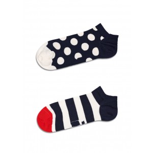 2-Pack Big Dot Stripe Low Sock