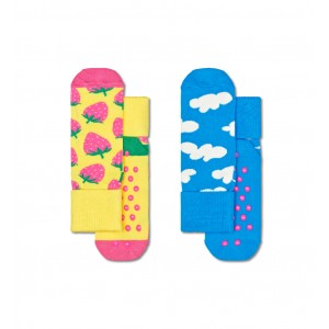 Kids 2-pack Strawberry Antislip Sock